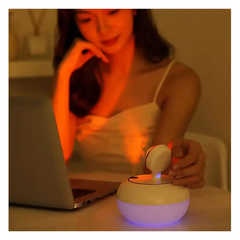 Humidificador De Aceites Con Aroma Terapia Y Led De Colores