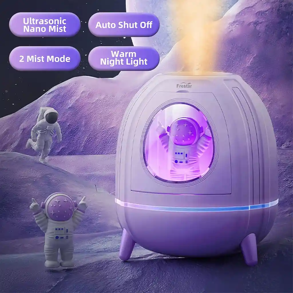 Difusor De Aromas Con Diseño De Astronauta Y Luces