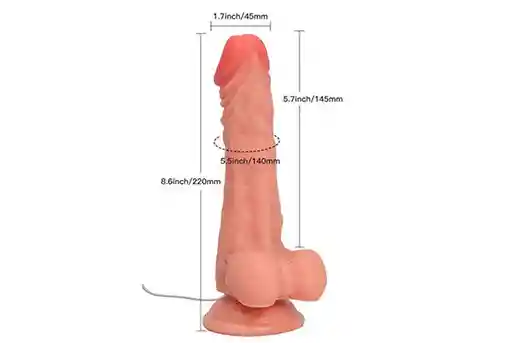 Vibrador Superman Giratorio De 8,6 Pulgadas