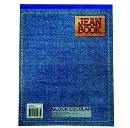 Block Jean Book Carta Blanco 70 Hojas