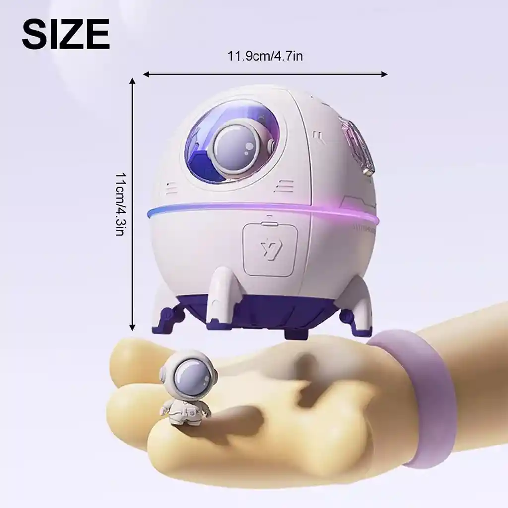 Humidificador Mini Space Capsule, 220 Ml Usb