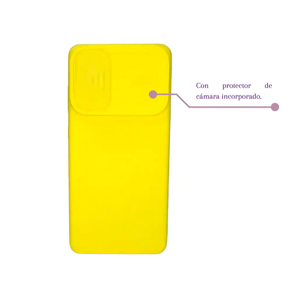 Silicone Case Para Samsung A72 Con Protector De Cámara