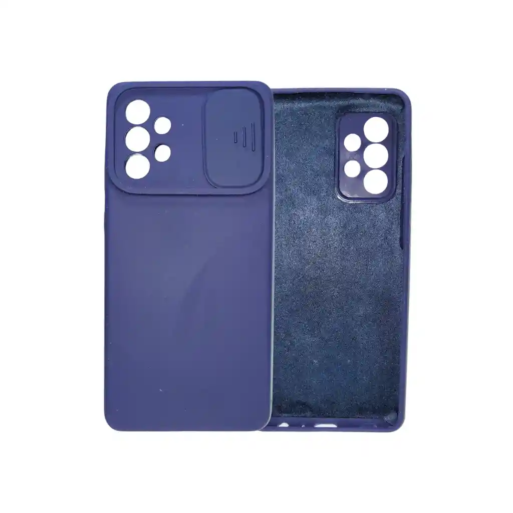 Silicone Case Para Samsung A72 Con Protector De Cámara