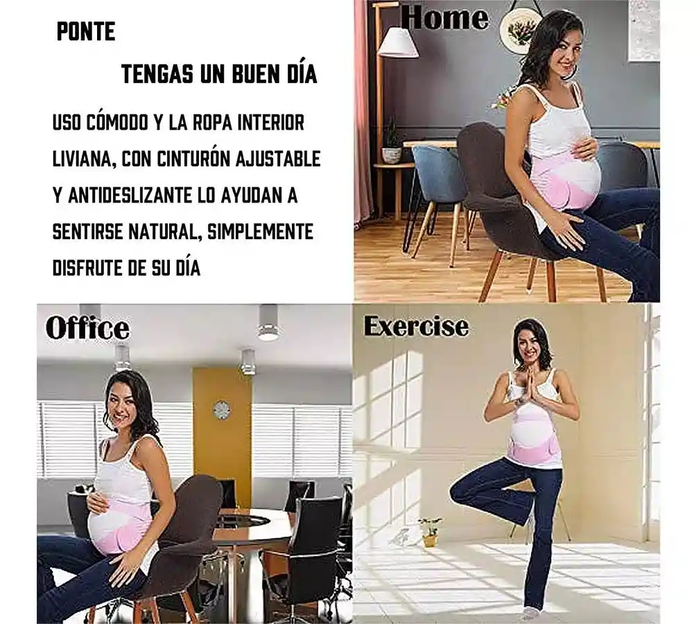 Faja Embarazo Prenatal Con Tirantes Para Soporte Abdominal