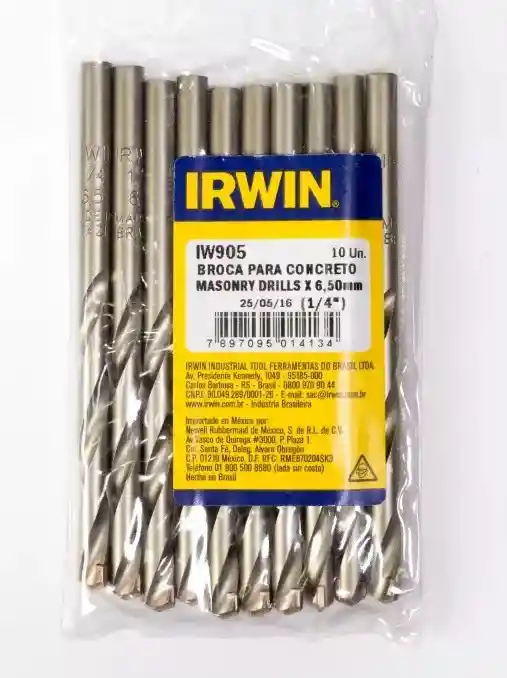 Broca Para Concreto 1/4" Irwin