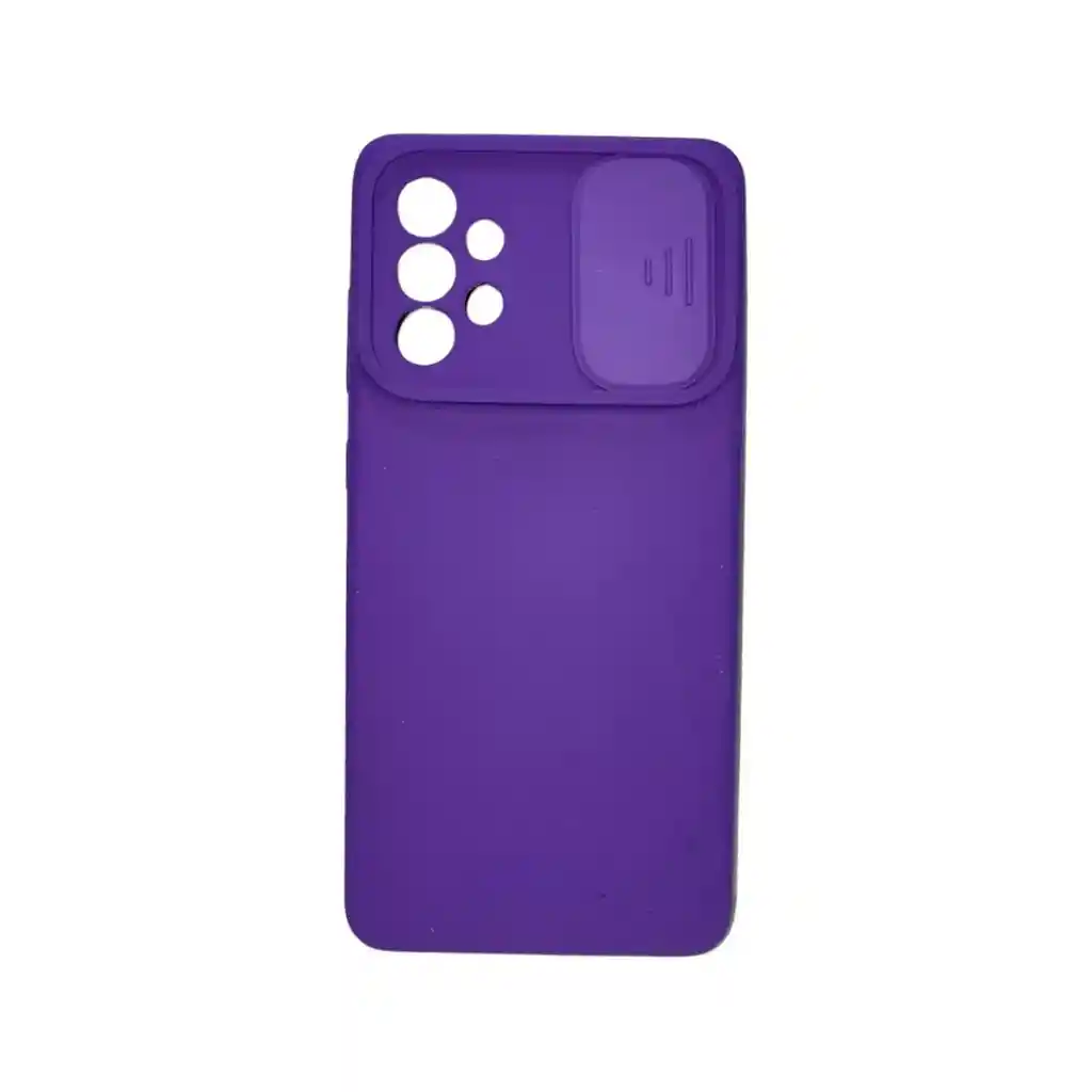 Silicone Case Para Samsung A72 Con Protector De Cámara