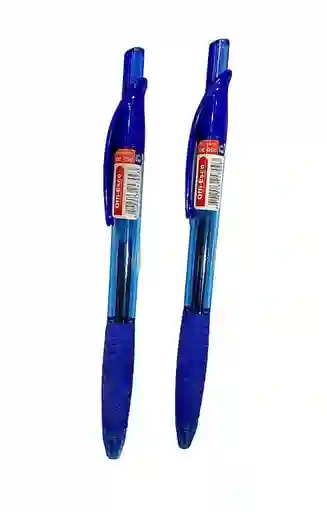 Boligrafo Semi Gel Retractil Trazo Fino 0.7 Mm X 2 Unidades Azul, Oe-050