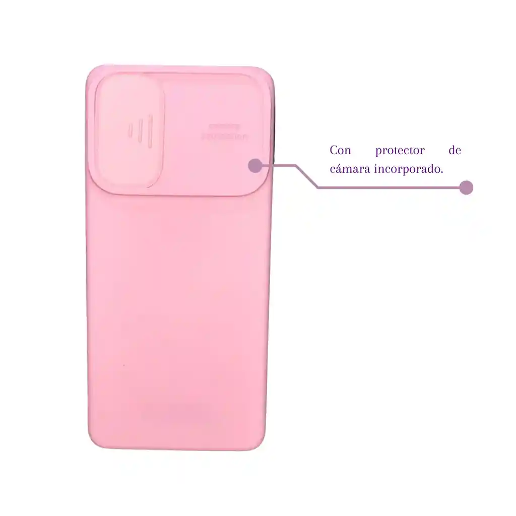 Silicone Case Para Samsung A72 Con Protector De Cámara