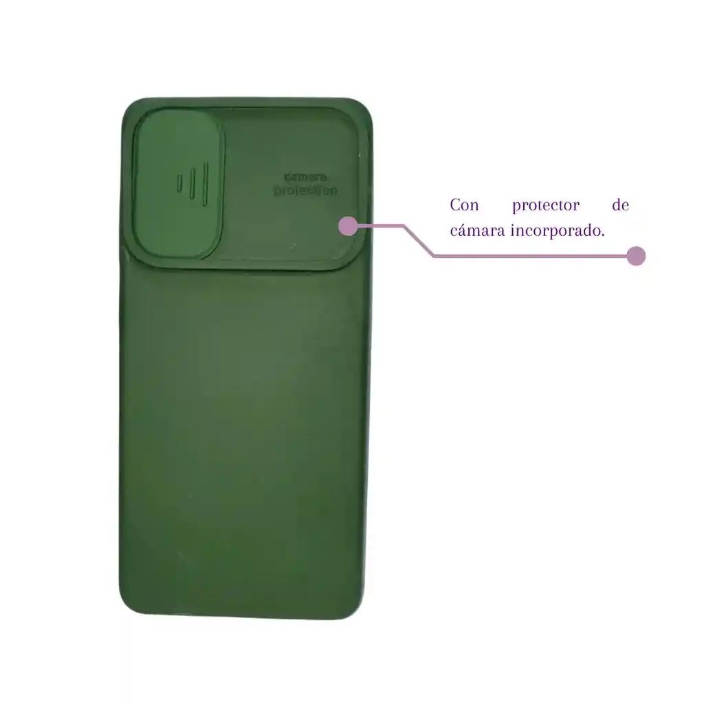 Silicone Case Para Samsung A72 Con Protector De Cámara