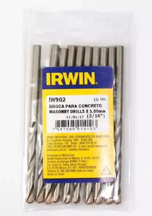 Broca Para Concreto 3/16" Irwin