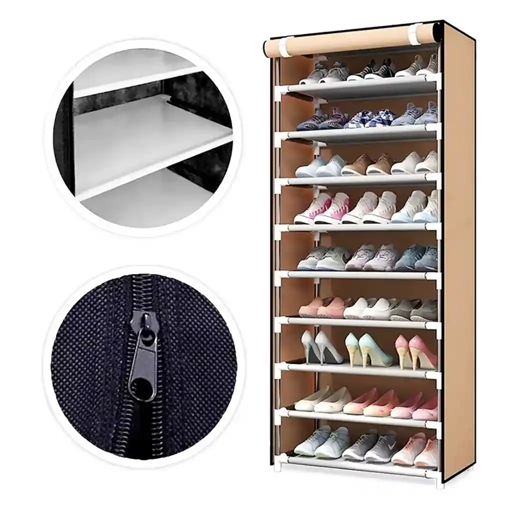 Organizador De Zapatos Armable Zapatera De 9 Niveles Tipo Funda