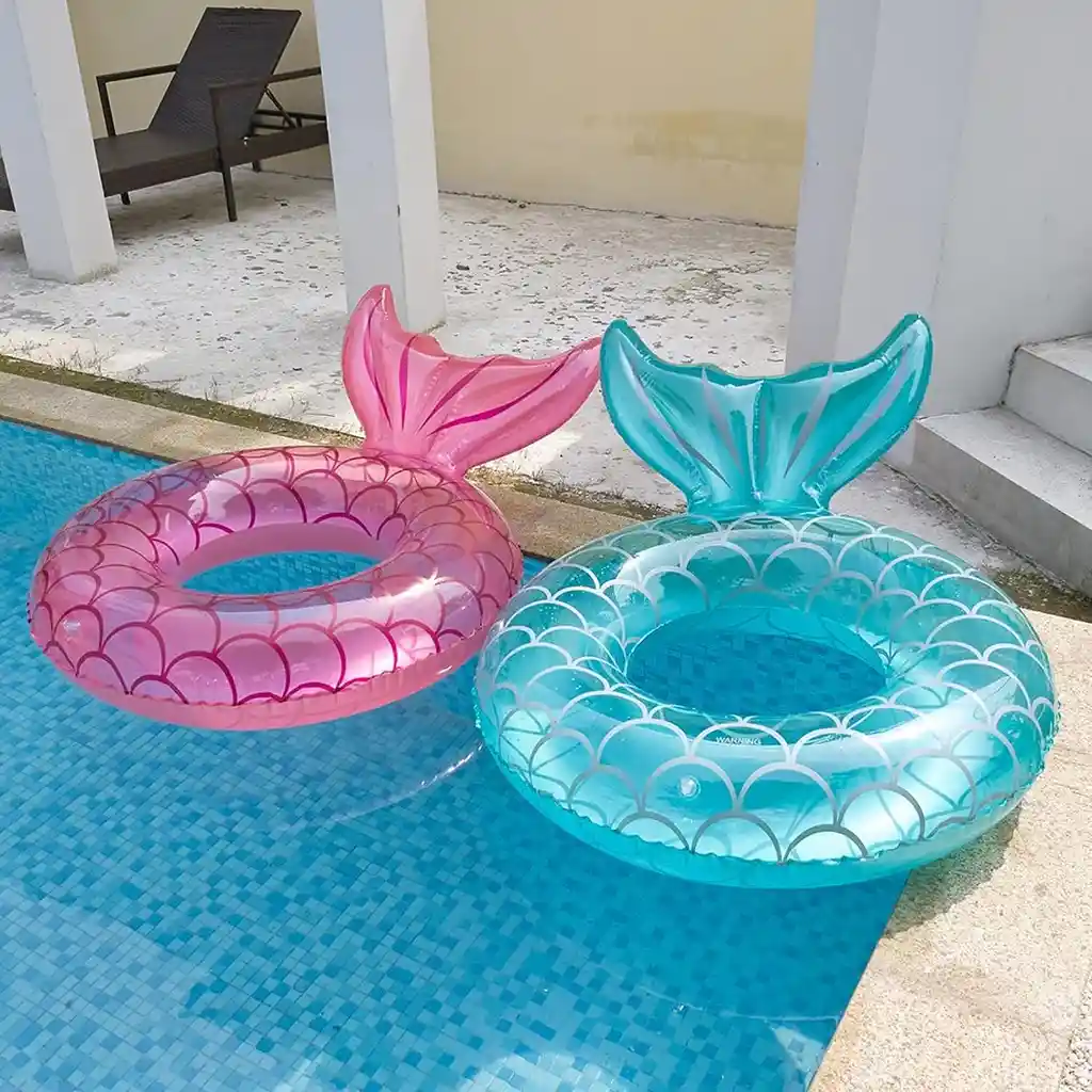 Inflable Salvavidas Cola De Sirena Para Alberca, 95 Cm