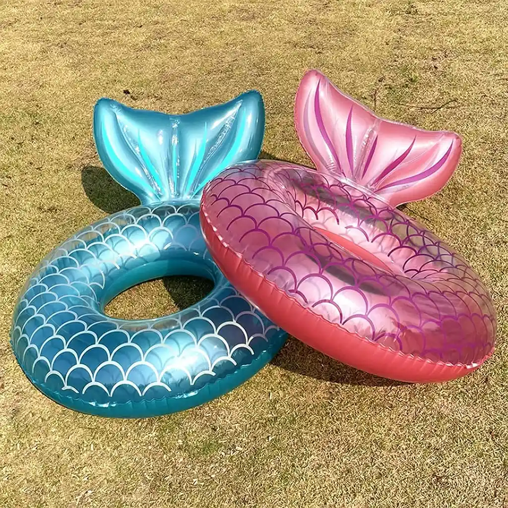 Inflable Salvavidas Cola De Sirena Para Alberca, 95 Cm