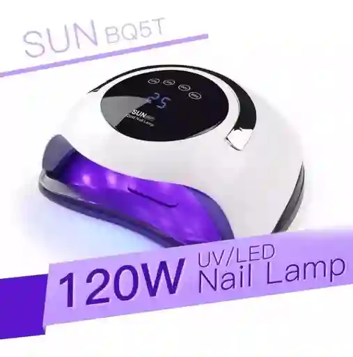 Lámpara De Uñas Profesional Secador Uv Led 120w Sun X7 Max