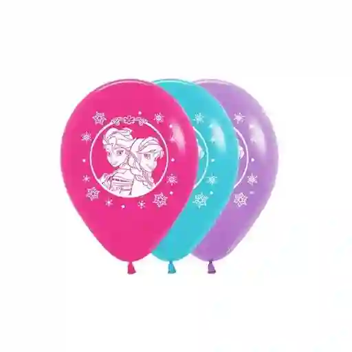 Bombas Globos R12 Satin Surtido Infinity Frozen X 10 Unidades Sempertex