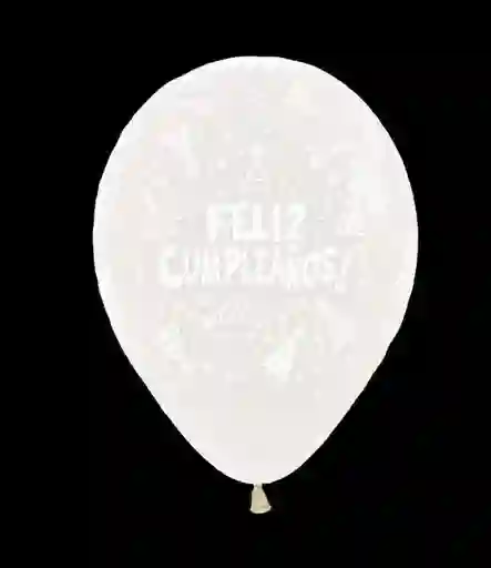Bombas Globos R12 Fashion Cristal Feliz Cumpleaños Gorrito Paquete X 10 Sempertex