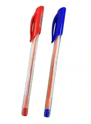 Boligrafo Semigel 0.7 Offi Esco Oe-076f Azul Y Rojo