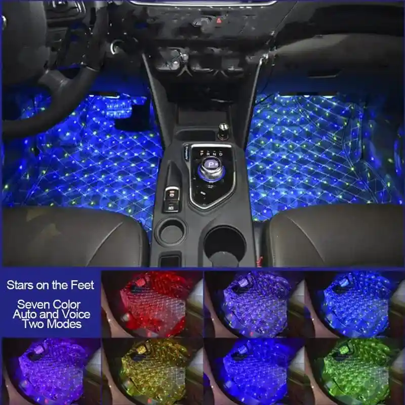 Luz Led Para Interior De Carro Multicolor