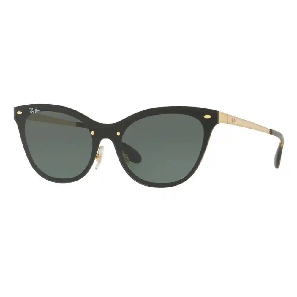 Lentes De Sol Ray Ban Blaze Cat Eye Rb3580n 043/71 Ojo De Gato Black