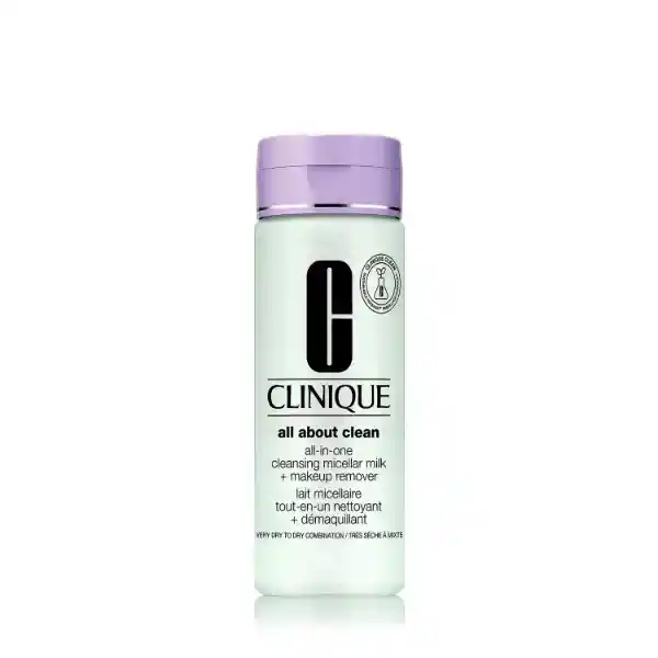 Limpiador Clinique All About Clean™ All-in-one Cleansing Micellar Milk + Makeup Remover Tipo 1 Y 2 200 Ml