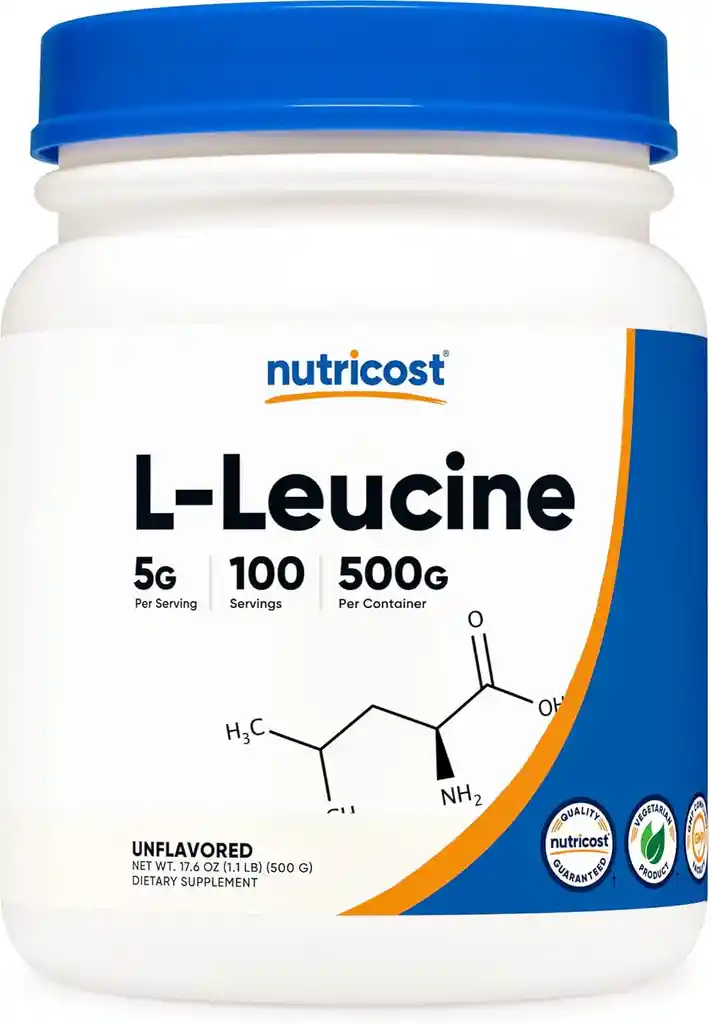 Nutricost Polvo De L-leucina Sin Sabor 500g