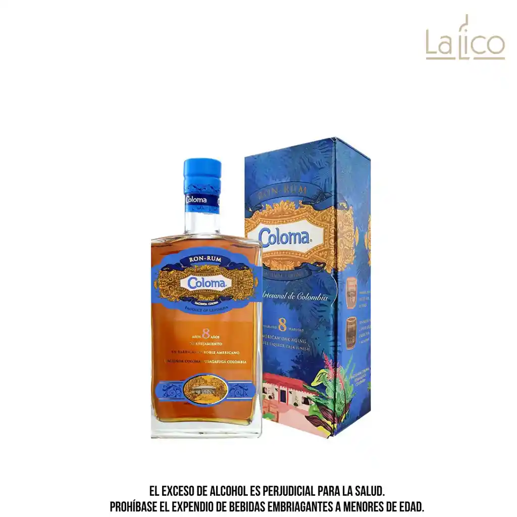 Ron Rum Coloma 8 Años 700 Ml