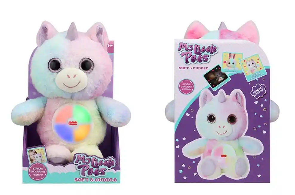 Peluche De Unicornio Con Luces Y Sonidos Para Niños