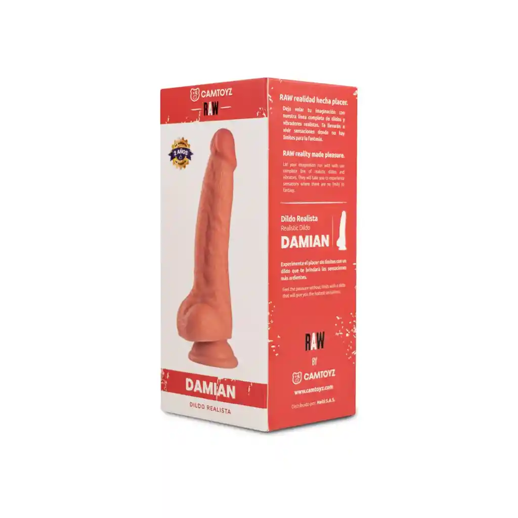 Dildo Realista Raw Damian 17 Cm Camtoyz