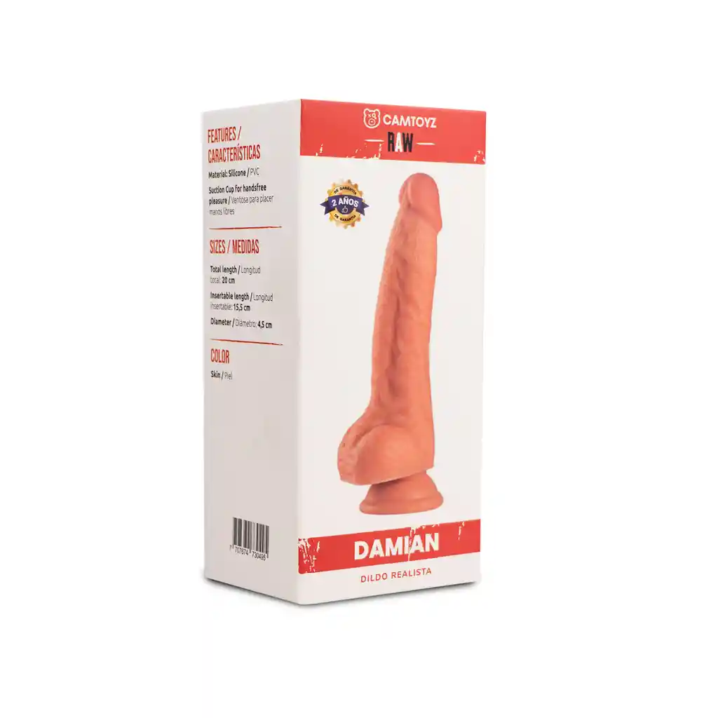 Dildo Realista Raw Damian 17 Cm Camtoyz