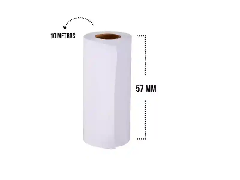 Rollo Papel Térmico Para Mini Impresora