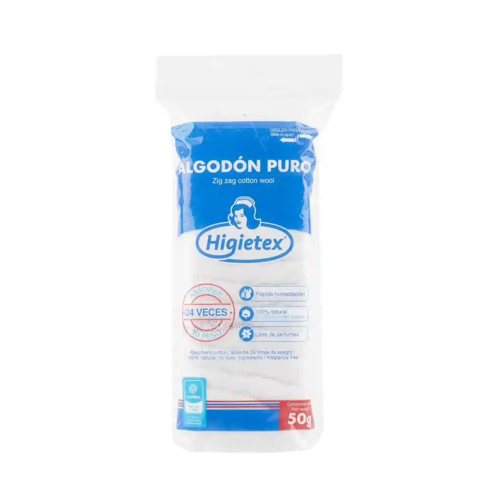 Algodón Higietex 50g (gramos)