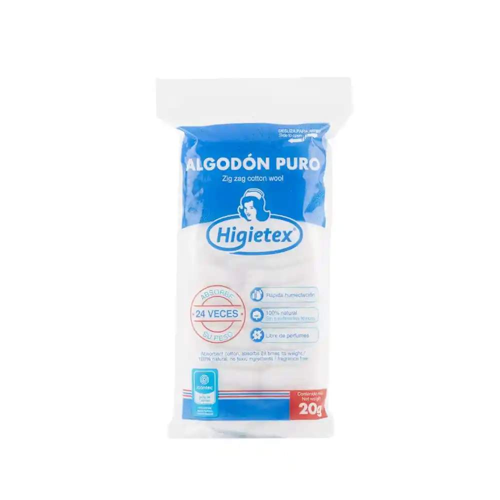 Algodón Higietex 20g (gramos)