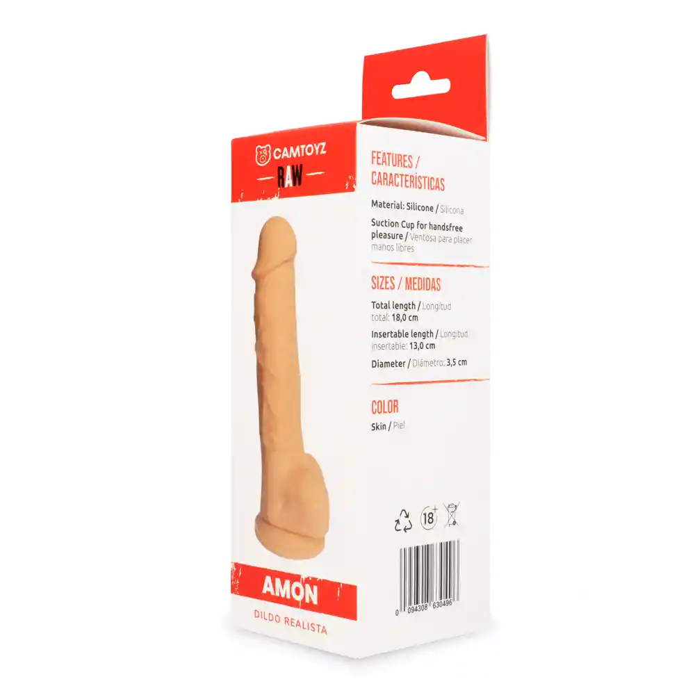 Dildo Realista Raw Amon 18 Cm Camtoyz