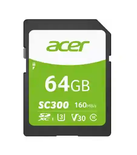 Tarjeta De Memoria Sd Acer Sc300 - 64gb 160 Mb/s