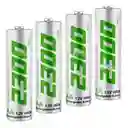 4 Pilas Baterías Aa Recargables Ironbat 2300 Mah