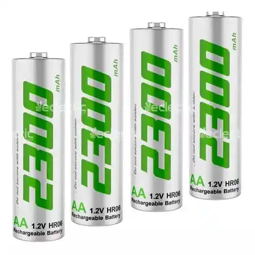 4 Pilas Baterías Aa Recargables Ironbat 2300 Mah