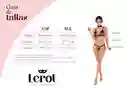 Conjunto Lencería Maia Talla S/m Lerot Azul Y Marfil