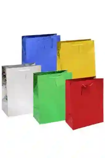 Bolsa De Regalo Metaliza Holograma Jumbo 33x 46