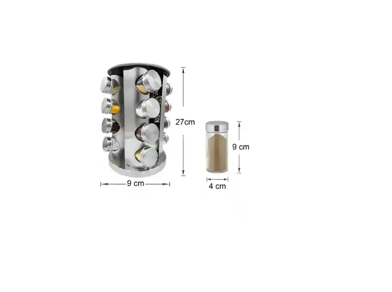 Condimentero 16 Piezas Con Rotacion 360°