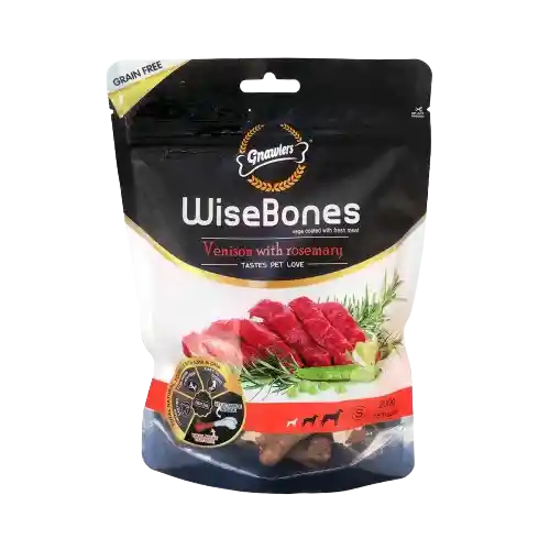 Snack Wisebones Venado Y Romero Dog 200gr Mediano