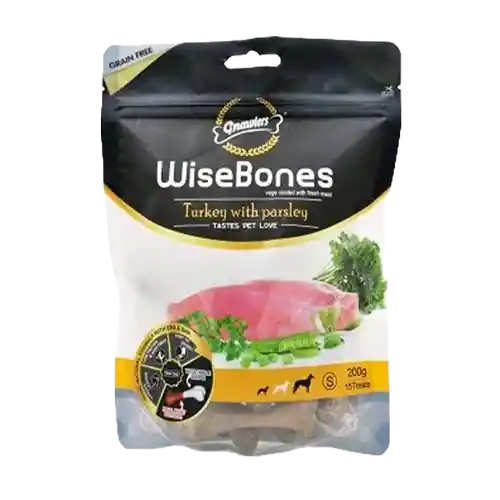 Snack Wisebones Pavo Y Perejil Dog 1 Und Lg 100gr