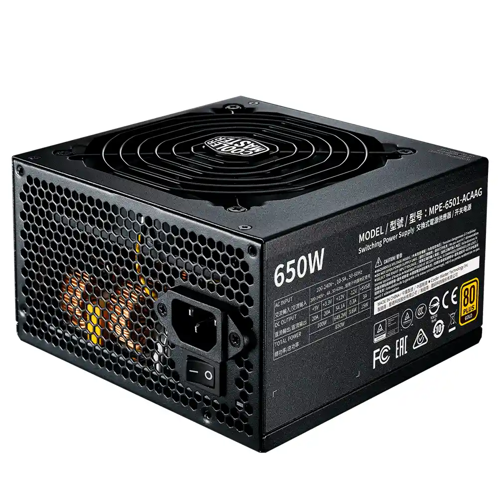 Fuente De Poder Cooler Master Mwe 650w 80 Plus Gold V2