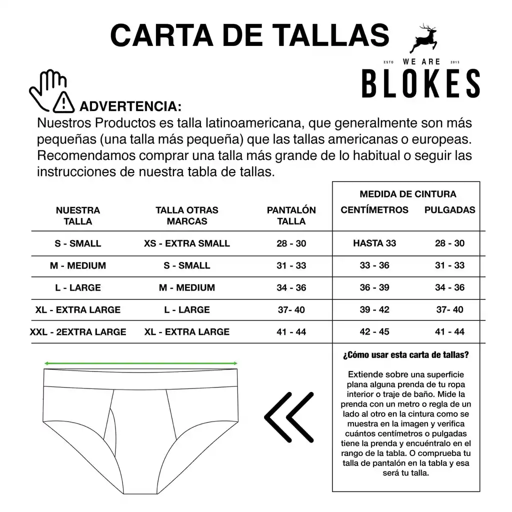 Talla S Luxe Sport Bikini Bañador Hombre Celeste Lycra Blokes