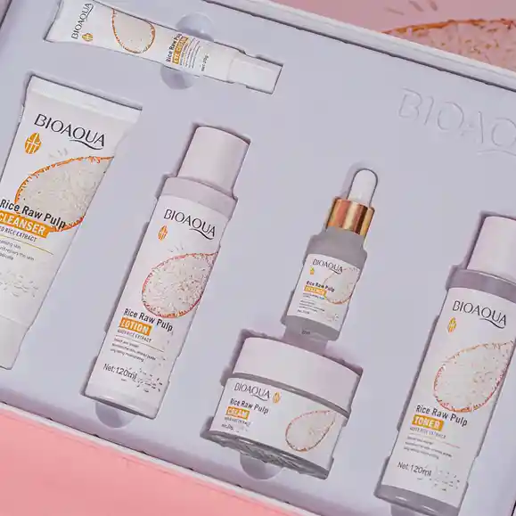 Bioaqua Kit Facial De Arroz X 6 Aclarante E Hidratante