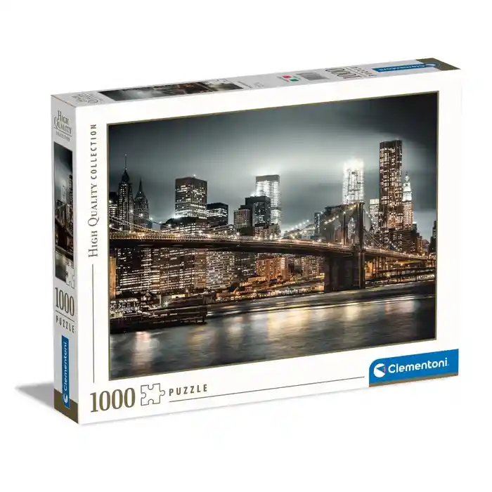 Rompecabezas 1000 Piezas Adulto New York Noche Clementoni