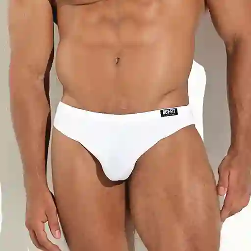 Talla S Basic Slip Low Rise Calzoncillo Clásico Para Hombre Microfibra Blanco Blokes