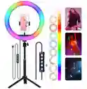 Aro De Luz Rgb De 33cm + Tripode