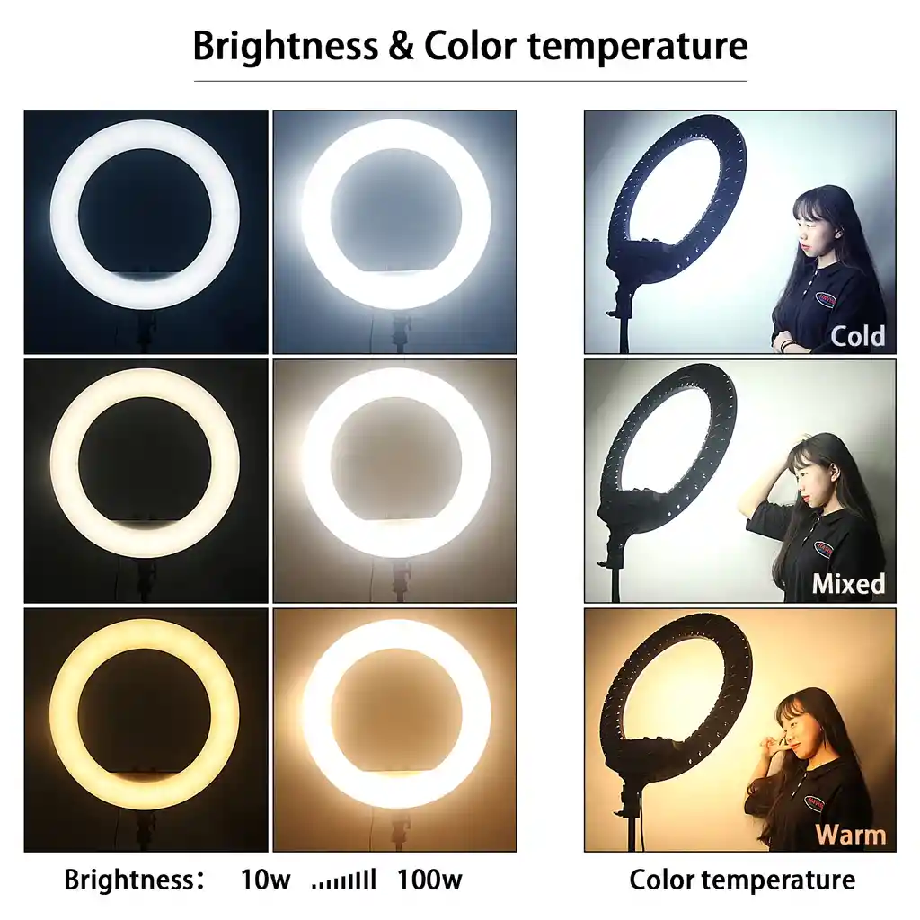 Aro De Luz De 36cm + Tripode