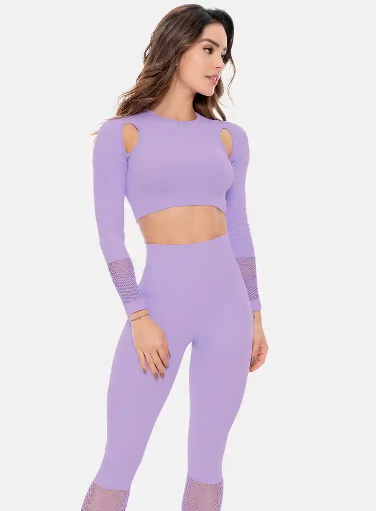 Top Deportivo Mujer Manga Larga Sin Costuras Talla Única