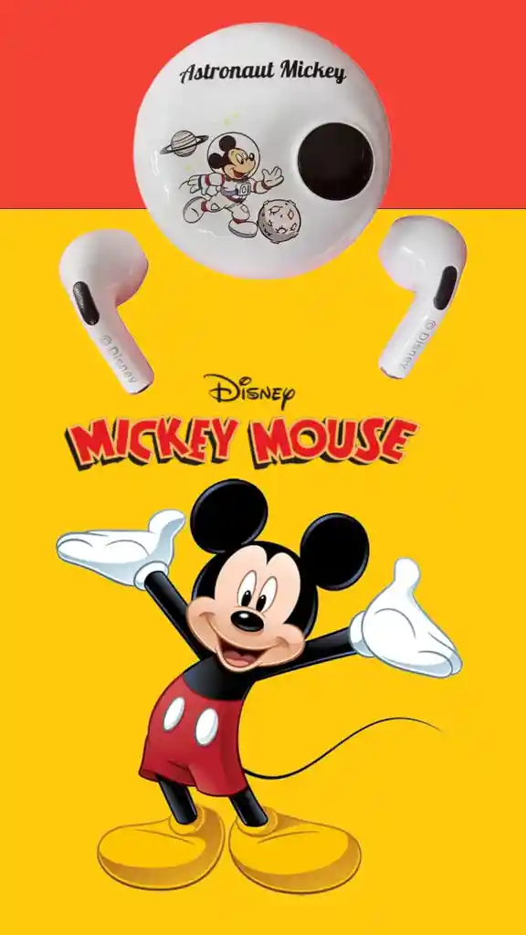 Audífonos Bluetooth Mickey Mouse Cancelación De Ruido, V5.3 Original